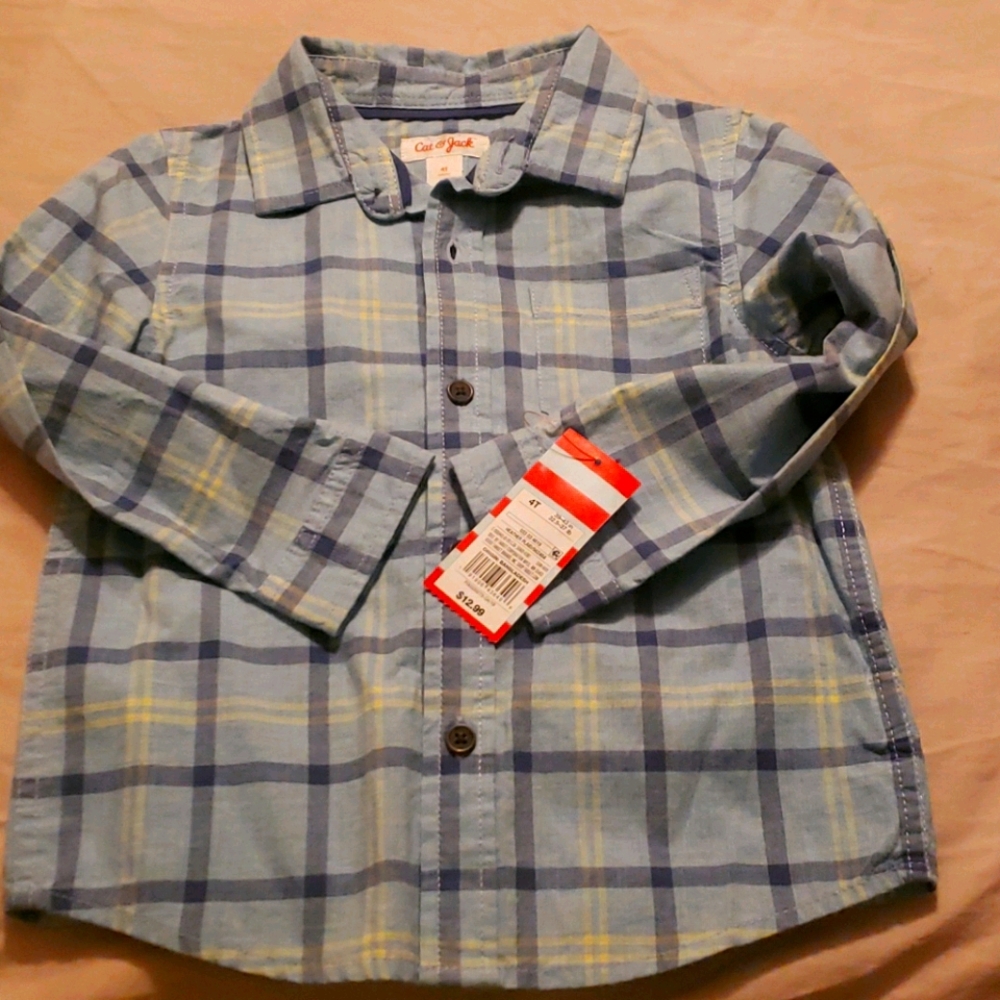 4t boy button down shirt